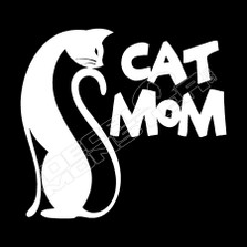 Cat Mom Pet Decal Sticker 
