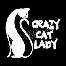 Crazy Cat Lady Pet Decal Sticker