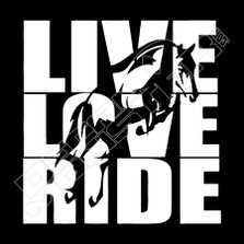 Live Love Ride Horse Decal Sticker 