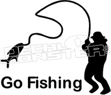 Go Fishing 25 Decal Sticker