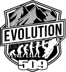 Evolution 509 Snowmobile Sled Decal Sticker