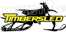 Timbersled Snowmobile Sled Decal Sticker