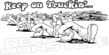 Keep on Trucking Decal Sticker