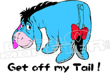 Eeyore Off my Tail Decal Sticker