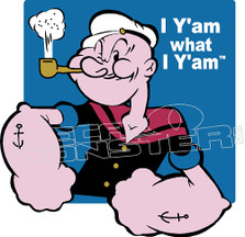 Popeye 1 Cartoon Decal Sticker