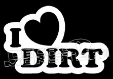 I Heart Dirt JDM Decal Sticker