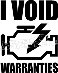 I Void Warranties JDM Decal Sticker