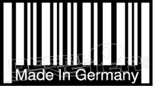Made in Germany Barcode Decal Sticker