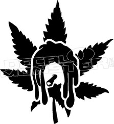 Cannabis Weed Decal Sticker