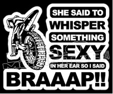 Braaap 1 Whisper Sexy Decal Sticker