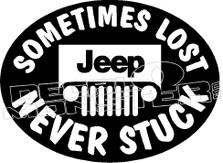 Sometimes Lost Never Stuck Decal Sticker