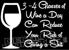 Drink Glasses of Wine Decal Sticker