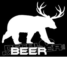 Beer Bear Decal Sticker
