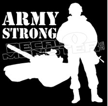 Army Strong Guy Stuff Decal Sticker
