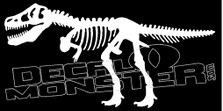 T-Rex Skeleton Silhouette Guy Stuff Decal Sticker