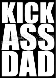 Kick Ass Dad Guy Stuff Decal Sticker