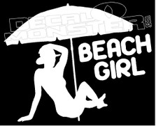 Beach Girl 1 Hawaii Decal Sticker