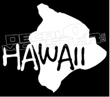 Island Silhouette Hawaii Decal Sticker