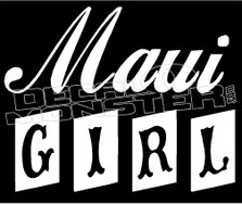 Maui Girl 1 Hawaii Decal Sticker