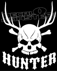 Deer Hunter 1 Skull Hunting Decal Sticker