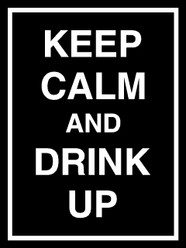  Keep Calm and Drink Up Decal Sticker