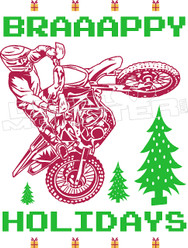 Braaappy Holidays Decal Sticker
