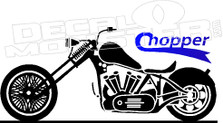 Motorcycle Chopper Silhouette Decal Sticker