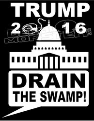 Trump Drain The Swamp 4 Decal Sticker