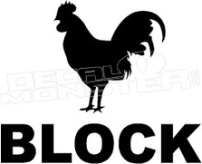 Cock Block Decal Sticker