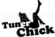 Tuner Chick Decal Sticker 