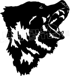 Grizzly Bear Silhouette Decal Sticker