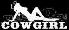 Hot Cowgirl Lettering Decal Sticker