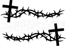 Christianity Cross 3 Religious Decal Sticker