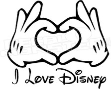 Love Heart Disney 16 Decal Sticker