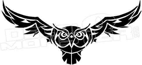 Details about   Vinyl Wall Decal Flying Owl Tribal Night Bird Feathers Wings Stickers g1607 