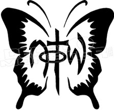 NOTW Not of This World Butterfly 2 Religious Decal Sticker