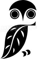 Owl Silhouette 2 Decal Sticker