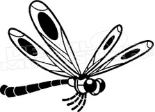 Dragonfly Silhouette 1 Decal Sticker