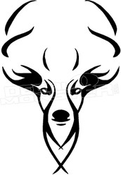 Deer Silhouette 11 Decal Sticker