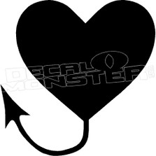 Heart Devil Tail Decal Sticker