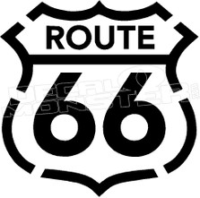 Route 66 2 Decal Sticker