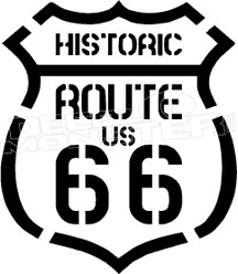 Route 66 4 Decal Sticker