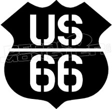 Route 66 5 Decal Sticker