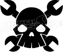 Punisher Skull and Wrenches 1 Decal Sticker