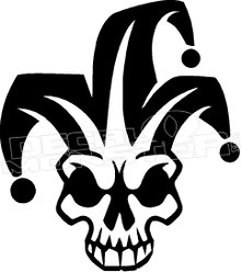Joker of Skulls 1 Decal Sticker