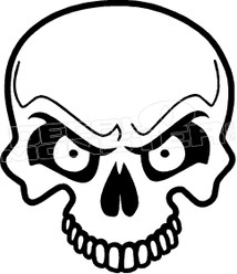 Evil Skull 1 Decal Sticker