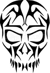 Tribal Skull 1 Decal Sticker