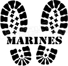 US Marines Boots 1 Decal Sticker
