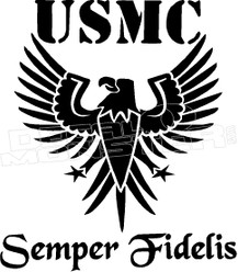 USMC 4 Semper Fi Eagle Decal Sticker