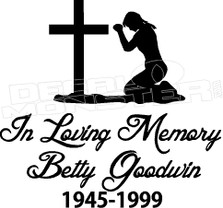 Catholic In Loving Memory Of... 1 Memorial decal Sticker